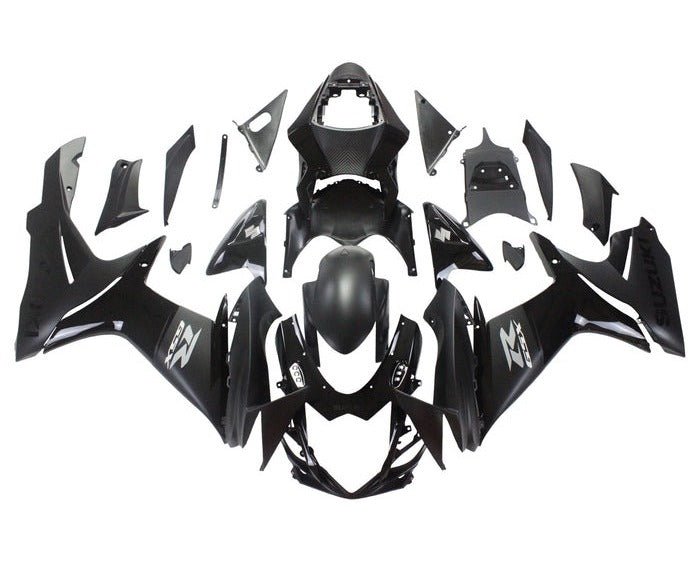 Suzuki GSXR 600 Fairings (2011-2024) Black, Matte Black, Silver at KingsMotorcycleFairings.com