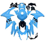 Suzuki GSXR 600 Fairings (2011-2024) Blue Sky, Black at KingsMotorcycleFairings.com