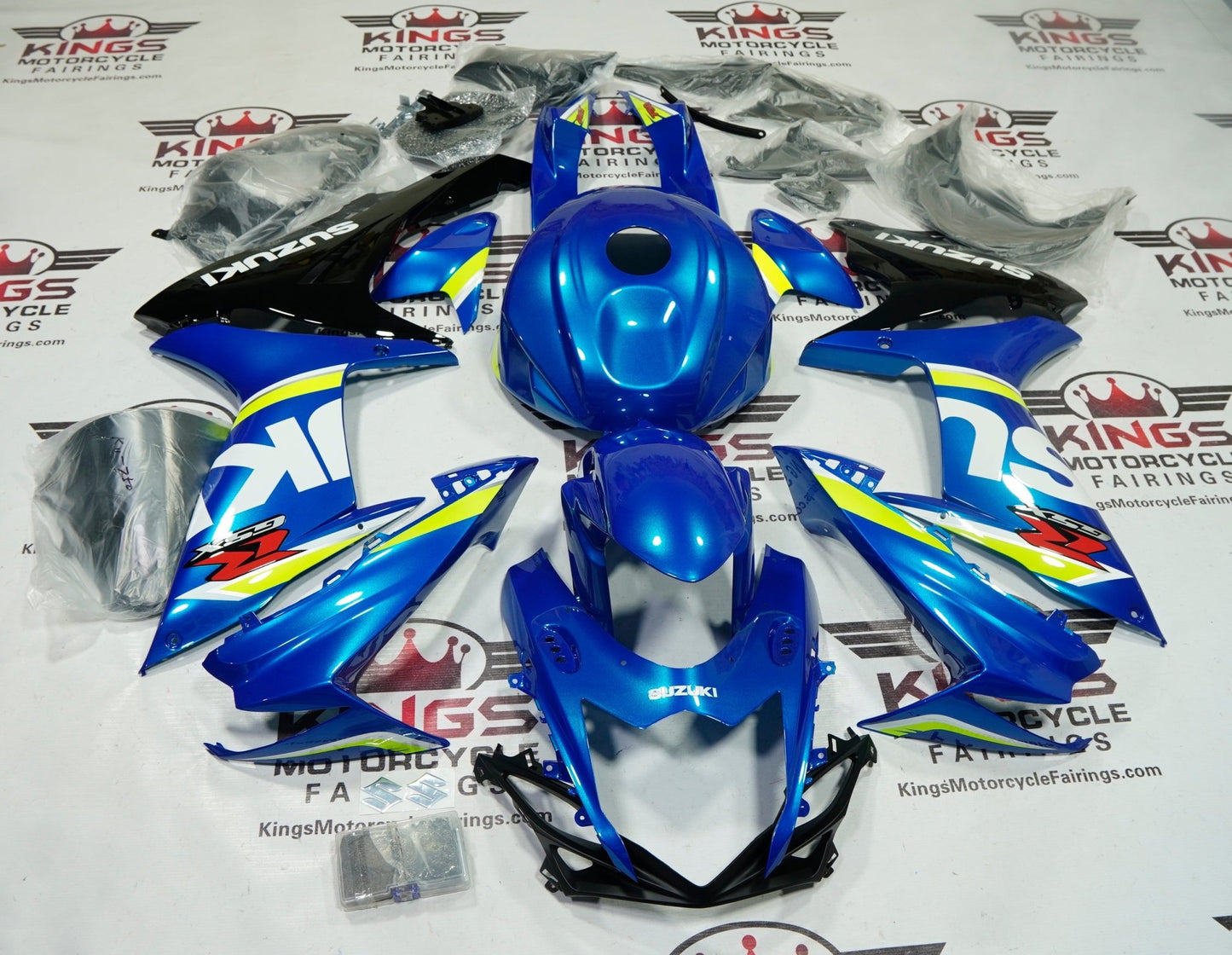 Suzuki GSXR600 Fairings (2011-2024) Blue, White, Black, Green at KingsMotorcycleFairings.com