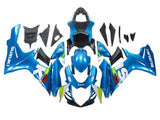 Suzuki GSXR600 Fairings(2011-2024) Blue, White, Green at KingsMotorcycleFairings.com
