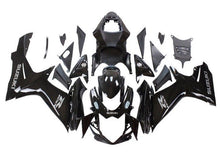 Suzuki GSXR 600 Fairings (2011-2024) Gloss Black, Silver at KingsMotorcycleFairings.com