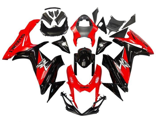 Suzuki GSXR600 Fairings (2011-2024) Gloss Red, Black, Silver at KingsMotorcycleFairings.com