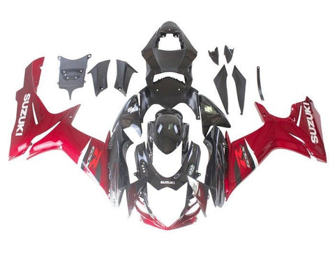 Suzuki GSXR600 Fairings (2011-2024) Gloss Red, Black, White at KingsMotorcycleFairings.com