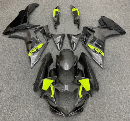 Suzuki GSXR 600 Fairings (2011-2024) Gray, Black, Neon Yellow at KingsMotorcycleFairings.com