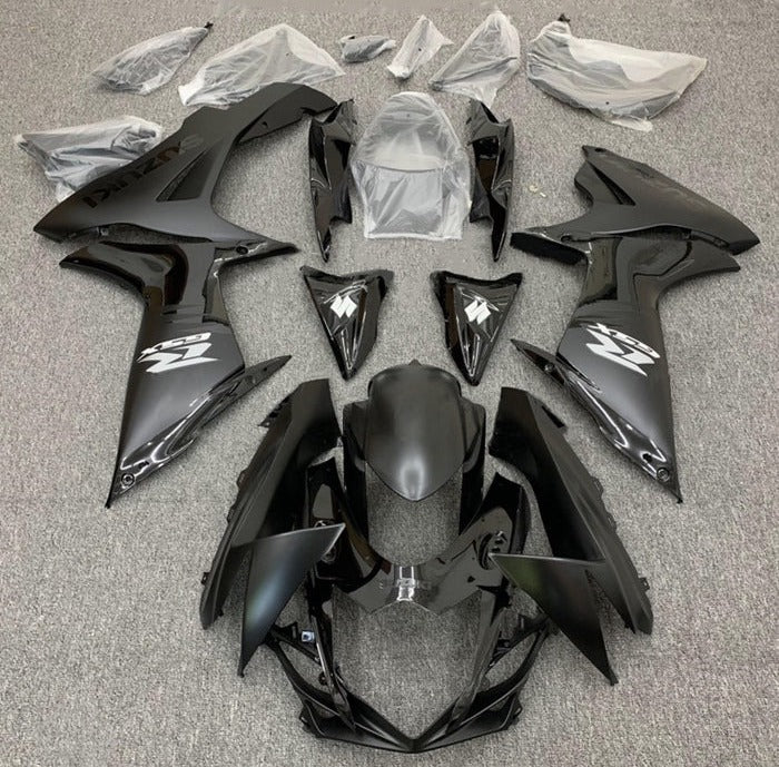 Suzuki GSXR600 Fairings (2011-2024) Matte Black, Gloss Black, Silver at KingsMotorcycleFairings.com