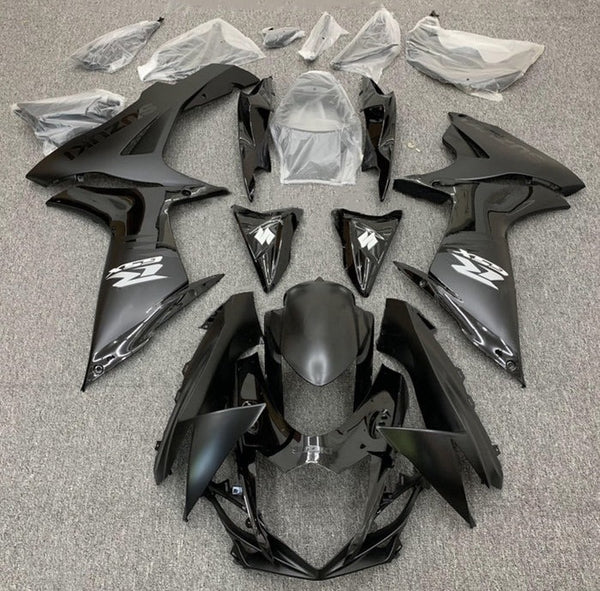 Suzuki GSXR 600 Fairings (2011-2024) Matte Black, Gloss Black, Silver at KingsMotorcycleFairings.com