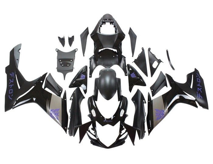 Suzuki GSXR 600 Fairings (2011-2024) Matte Black, Silver, Purple at KingsMotorcycleFairings.com