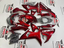 Suzuki GSXR600 Fairings (2011-2024) Red Candy, White from KingsMotorcycleFairings.com