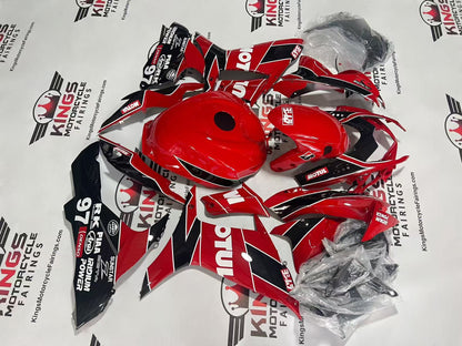 Suzuki GSXR600 Fairings (2011-2024) Red, Black, White Motul 97 at KingsMotorcycleFairings.com
