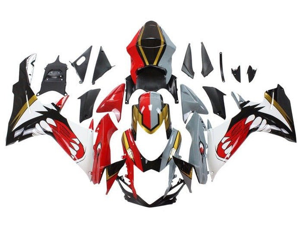 Suzuki GSXR 600 Fairings (2011-2024) Red, Gray Shark at KingsMotorcycleFairings.com