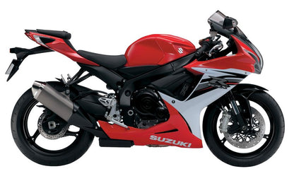 Suzuki GSXR600 Fairings (2011-2024) Red, White, Black, Gray at KingsMotorcycleFairings.com