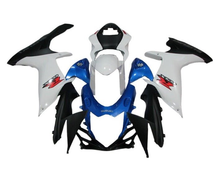Suzuki GSXR 600 Fairings (2011-2024) White, Blue, Matte Black at KingsMotorcycleFairings.com