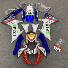 Suzuki GSXR 600 Fairings (2011-2024) White, Blue, Red Fixi at KingsMotorcycleFairings.com