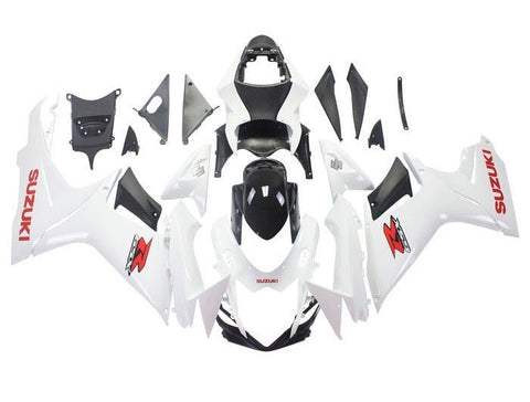 Suzuki GSXR600 Fairings (2011-2024) White, Red, Black at KingsMotorcycleFairings.com