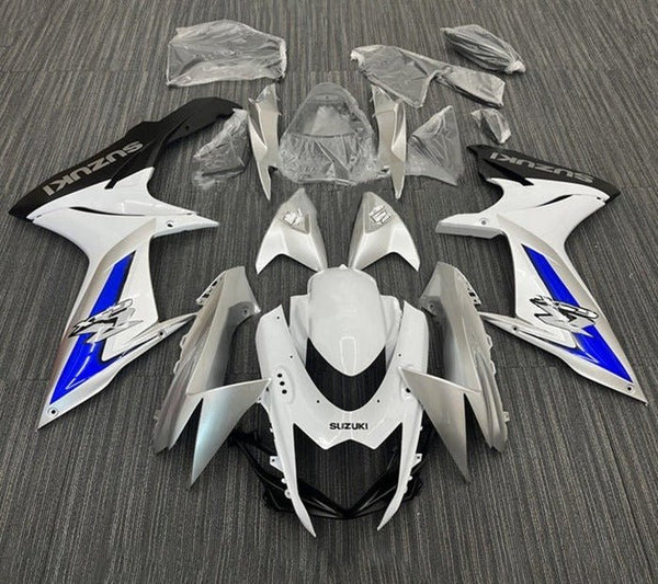 Suzuki GSXR600 Fairings (2011-2024) White, Silver, Blue, Black at KingsMotorcycleFairings.com