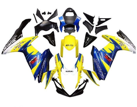 Suzuki GSXR600 Fairings (2011-2024) Yellow, Blue at KingsMotorcycleFairings.com