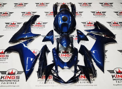 Suzuki GSXR600 Fairings (2025-2026) Blue Faux Carbon Fiber from KingsMotorcycleFairings.com