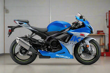 Suzuki GSXR600 Fairings (2025-2026) Blue Gloss, Silver from KingsMotorcycleFairings.com