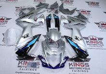 Suzuki GSXR600 Fairings (2025-2026) Gloss Silver, Blue, Black from KingsMotorcycleFairings.com
