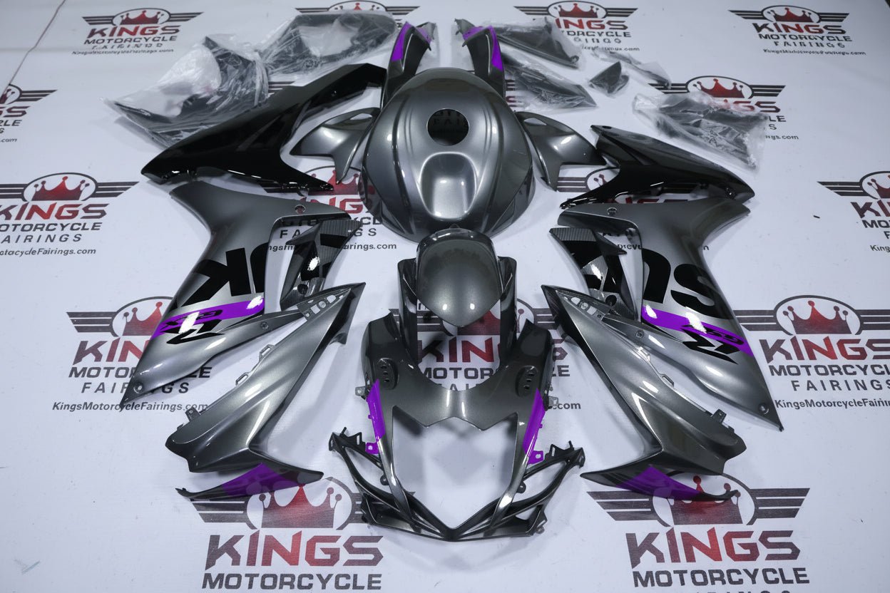 Suzuki GSXR600 Fairings (2025-2026) Gray, Purple, Black at KingsMotorcycleFairings.com