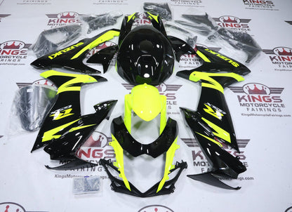 Suzuki GSXR600 Fairings (2025-2026) Neon Yellow, Black at KingsMotorcycleFairings.com