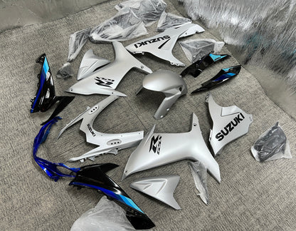 Suzuki GSXR600 Fairings (2025-2026) Silver, Black, Blue at KingsMotorcycleFairings.com
