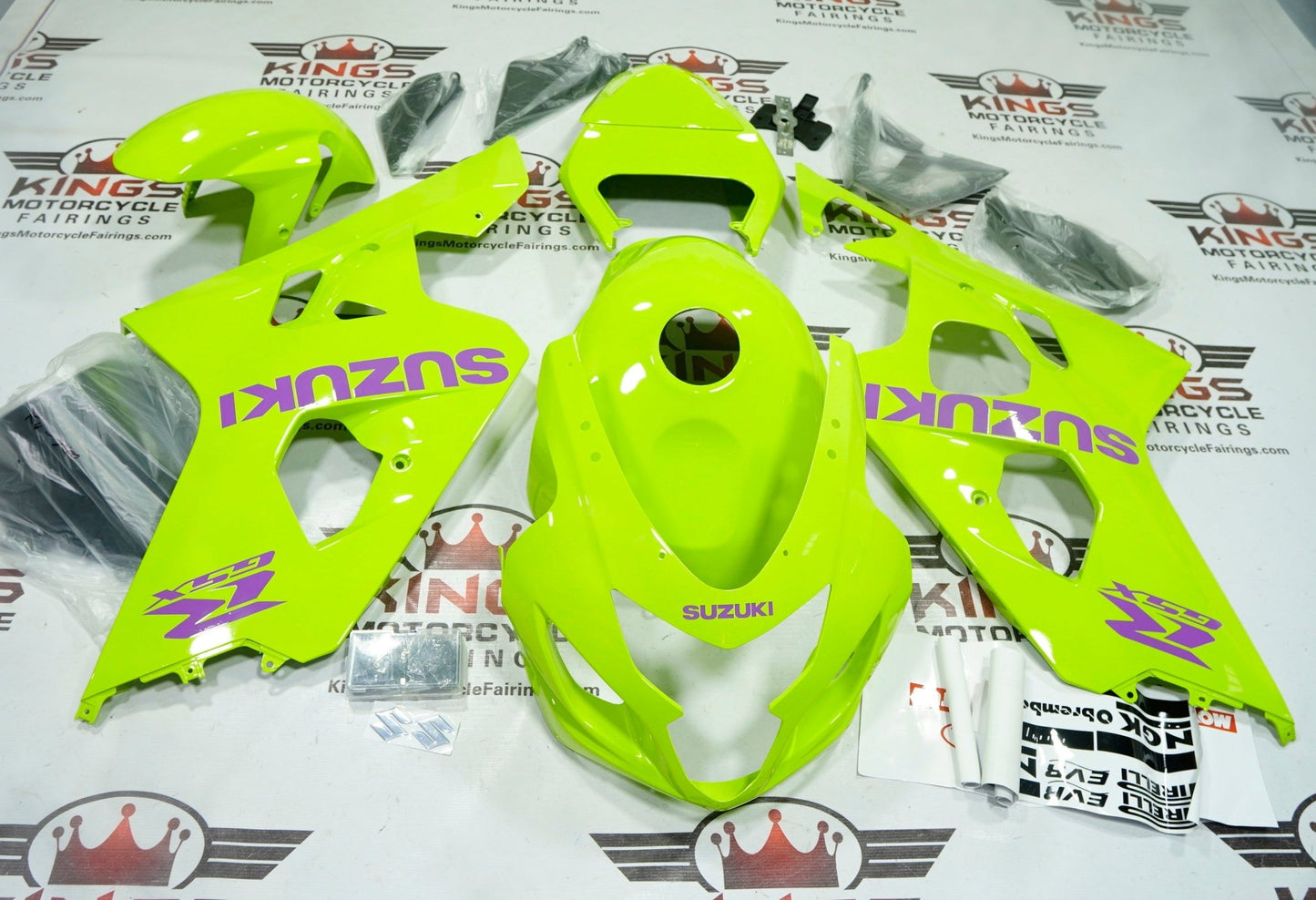 Suzuki GSXR600 (2004-2005) Neon, Purple Fairings at KingsMotorcycleFairings.com
