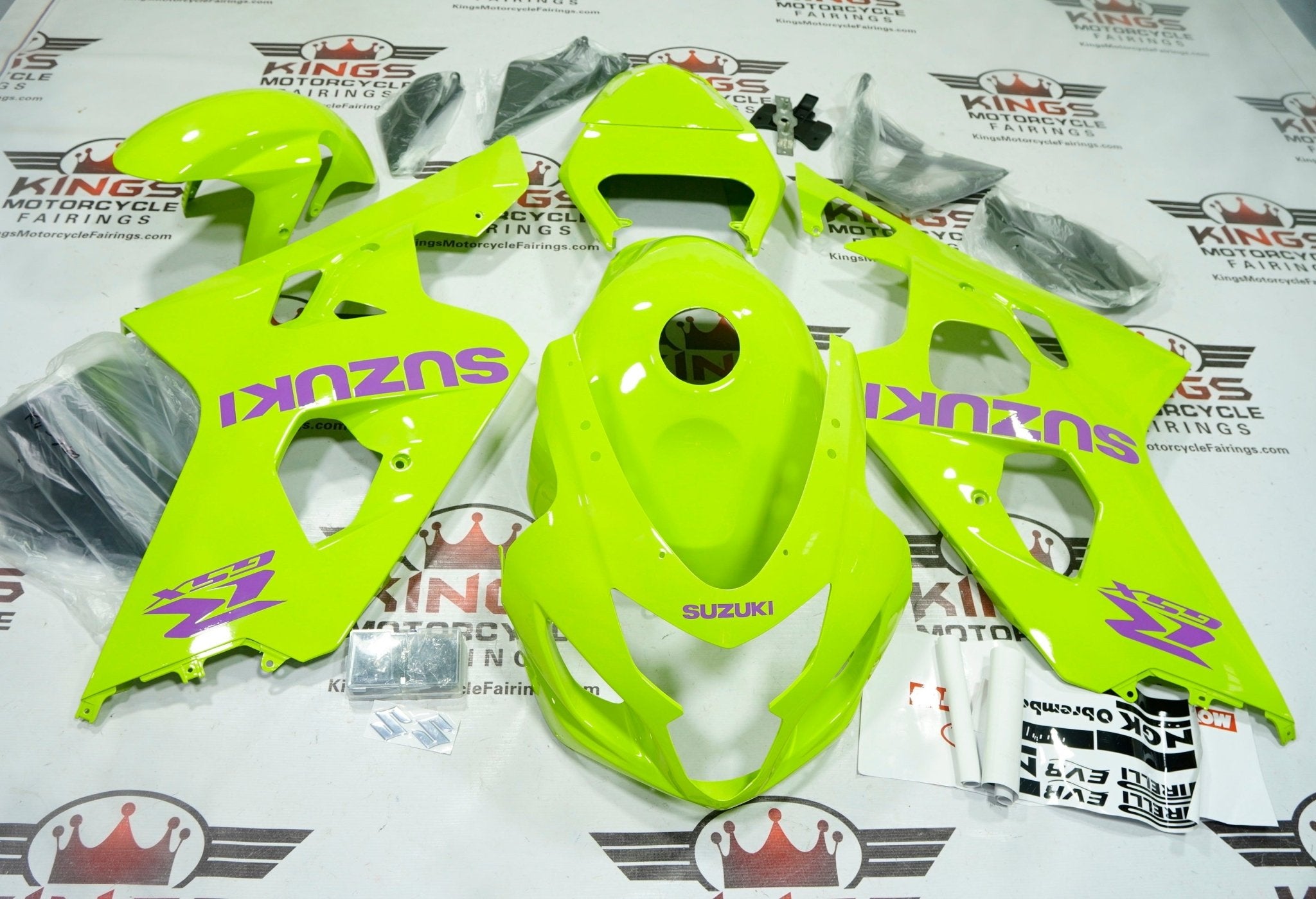 Suzuki GSXR600 (2004-2005) Neon, Purple Fairings at KingsMotorcycleFairings.com