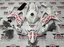 Suzuki GSXR600 (2006-2007) Matte White Cherry Blossom Fairings at KingsMotorcycleFairings.com