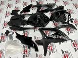Suzuki GSXR600 (2008-2010) Black, Matte Black & Silver Tribal Fairings at KingsMotorcycleFairings.com