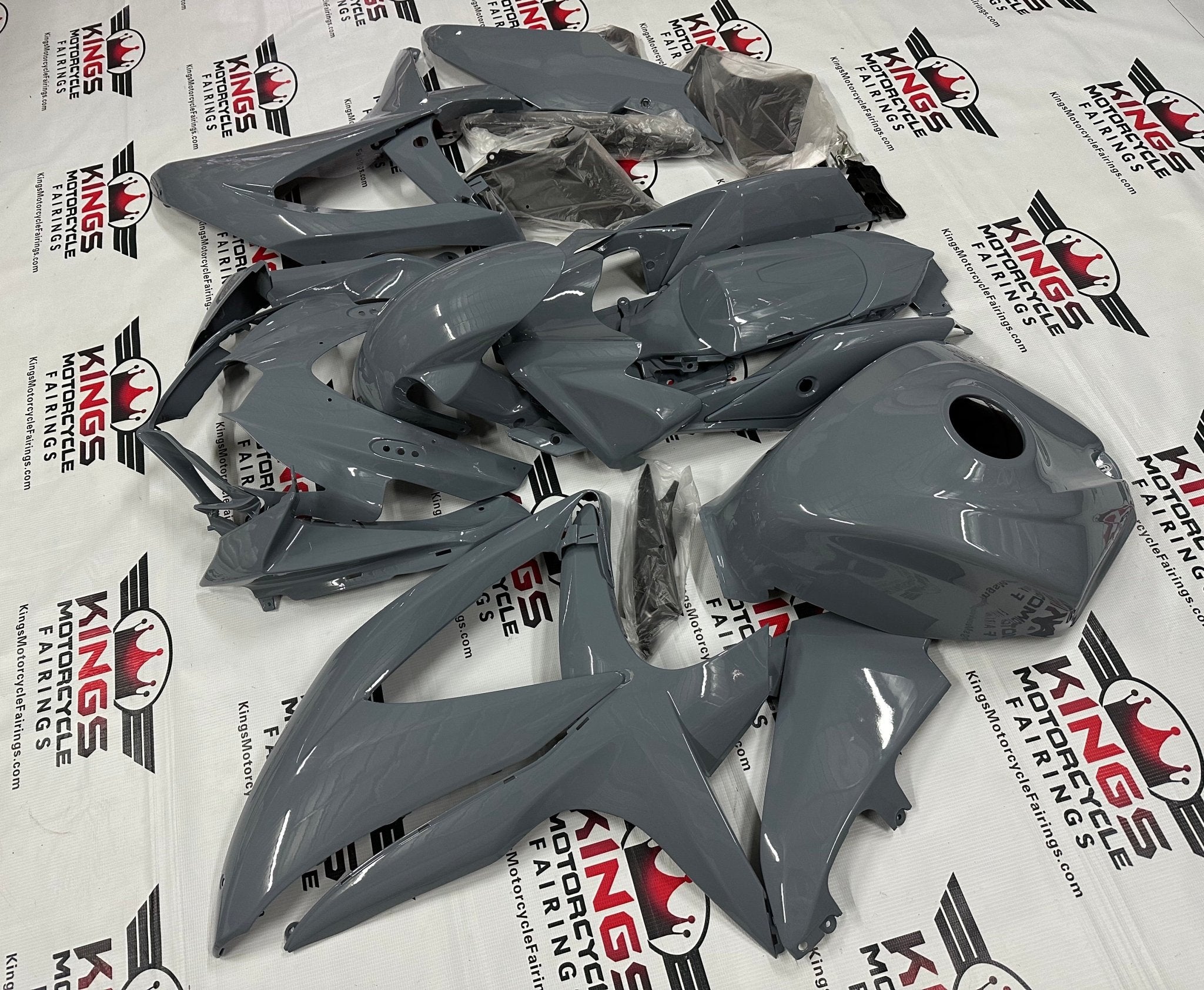 Suzuki GSXR 600 Fairings (2008-2010) Nardo Gray at KingsMotorcycleFairings.com