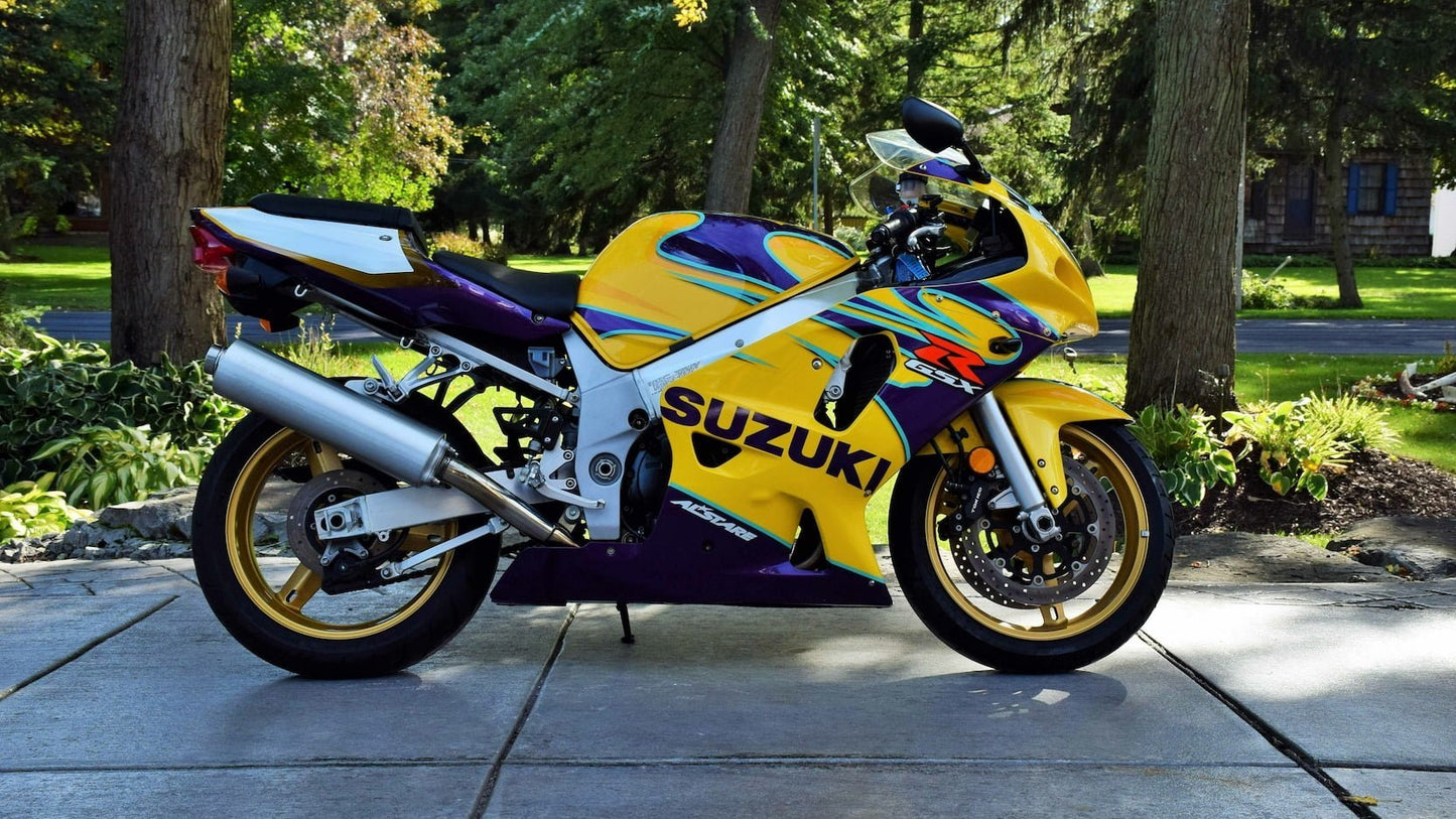 Suzuki GSXR750 Fairing Kit (2000-2003) Yellow, Purple Alstare at KingsMotorcycleFairings.com
