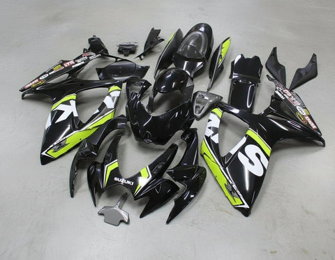 Suzuki GSXR750 Fairing Kit (2006-2007) Black, Neon Yellow, White at KingsMotorcycleFairings.com