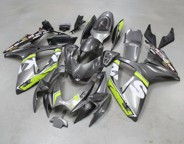 Suzuki GSXR750 Fairing Kit (2006-2007) Gray, Yellow, White, Black at KingsMotorcycleFairings.com