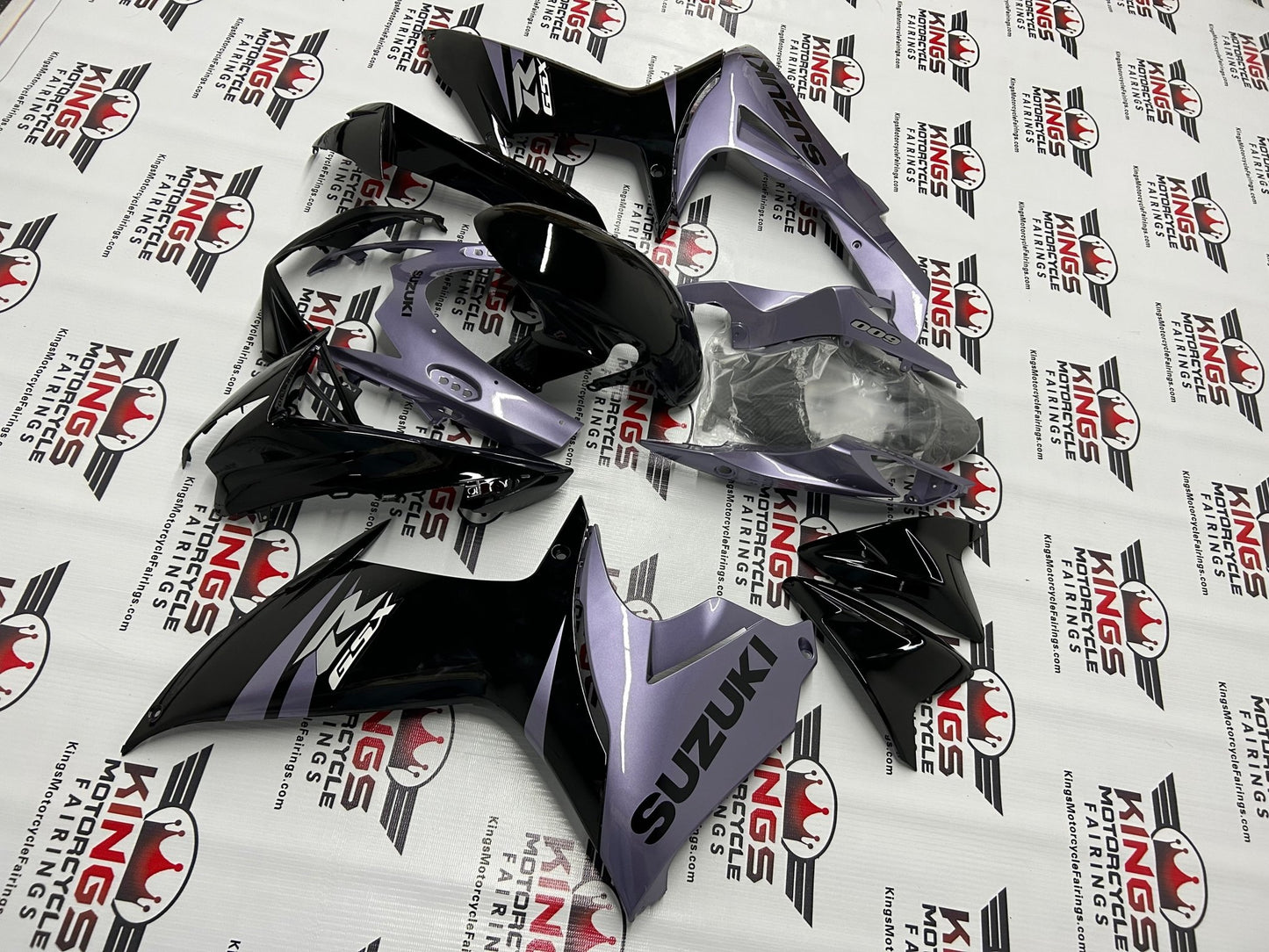 Suzuki GSX-R750 Fairings (2011-2023) Black, Gray at KingsMotorcycleFairings.com