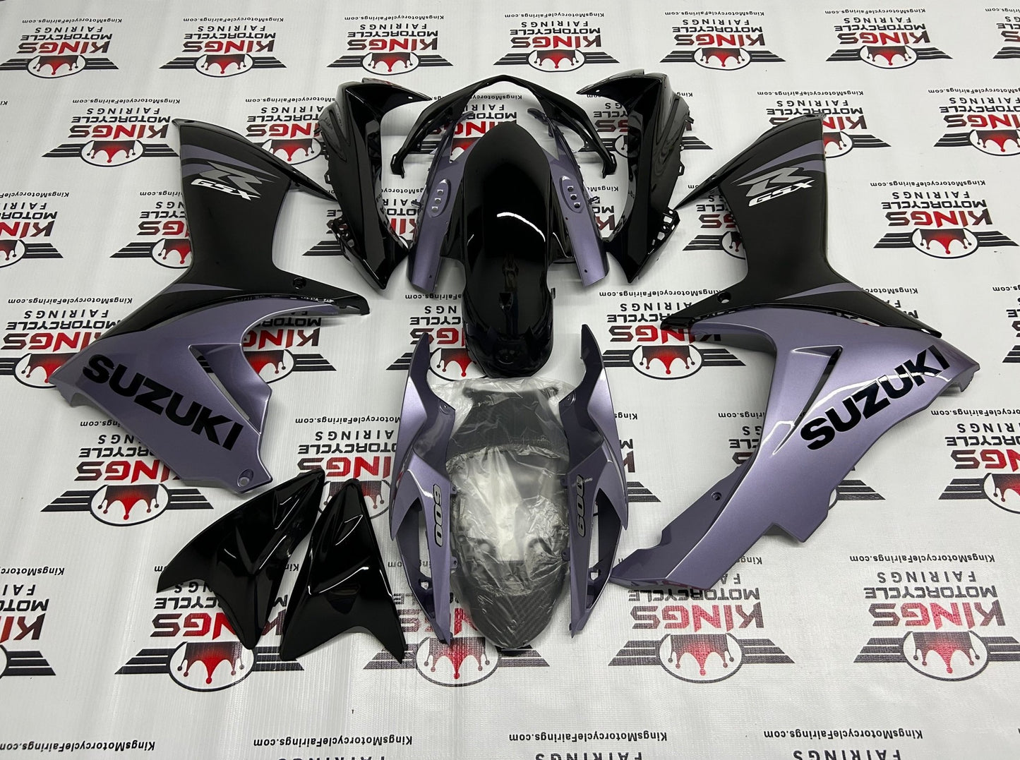 Suzuki GSXR750 Fairings (2011-2023) Black, Gray at KingsMotorcycleFairings.com