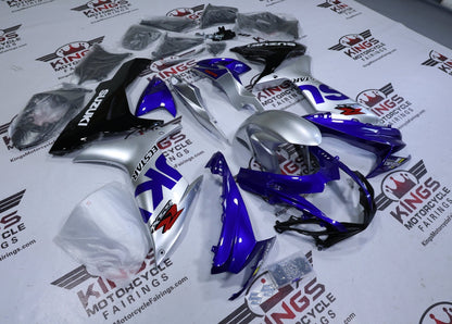 Suzuki GSXR750 Fairing Kit (2025-2026) Blue, Silver, Black, White at KingsMotorcycleFairings.com