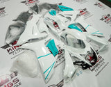 Suzuki GSXR750 Fairing Kit (2025-2026) Pearl White, Mint Green at KingsMotorcycleFairings.com