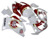Suzuki GSXR 750 Fairings (1996-1999) White, Red, Gold, Lucky Strike at KingsMotorcycleFairings.com