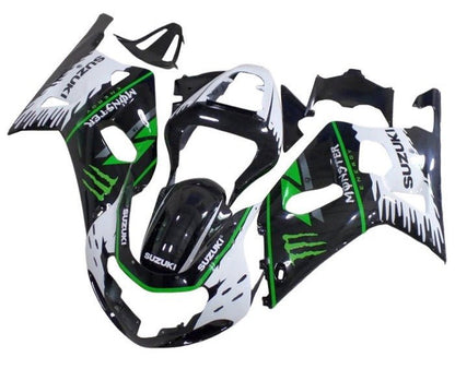 Suzuki GSXR750 Fairings (2000-2003) Black, White, Green, Monster at KingsMotorcycleFairings.com
