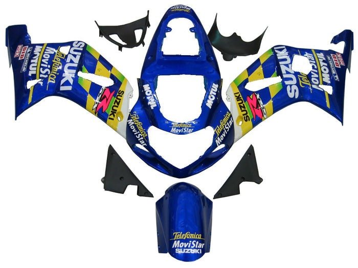 Suzuki GSXR 750 Fairings (2000-2003) Blue Motul at KingsMotorcycleFairings.com