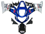 Suzuki GSXR 750 Fairings (2000-2003) Blue, White, Black Motul at KingsMotorcycleFairings.com