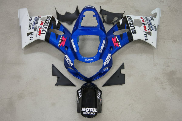 Suzuki GSXR 750 Fairings (2000-2003) Blue, White, Black Motul at KingsMotorcycleFairings.com