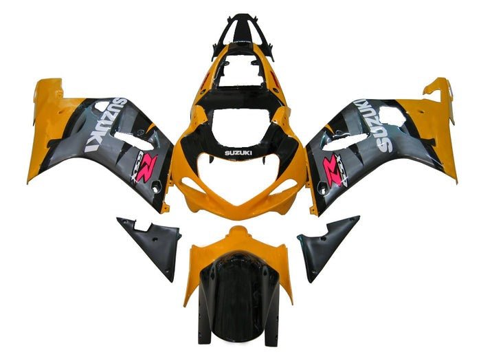 Suzuki GSXR 750 Fairings (2000-2003) Dark Yellow, Dark Gray at KingsMotorcycleFairings.com