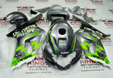 Suzuki GSXR750 Fairings (2000-2003) Green, Gray Telefonica at KingsMotorcycleFairings.com