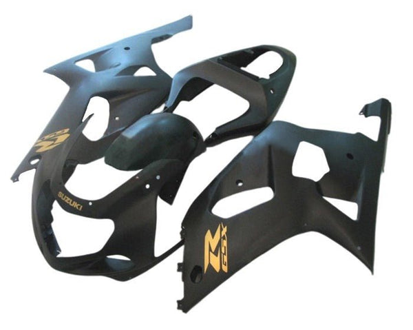 Suzuki GSXR750 Fairings (2000-2003) Matte Black, Yellow at KingsMotorcycleFairings.com