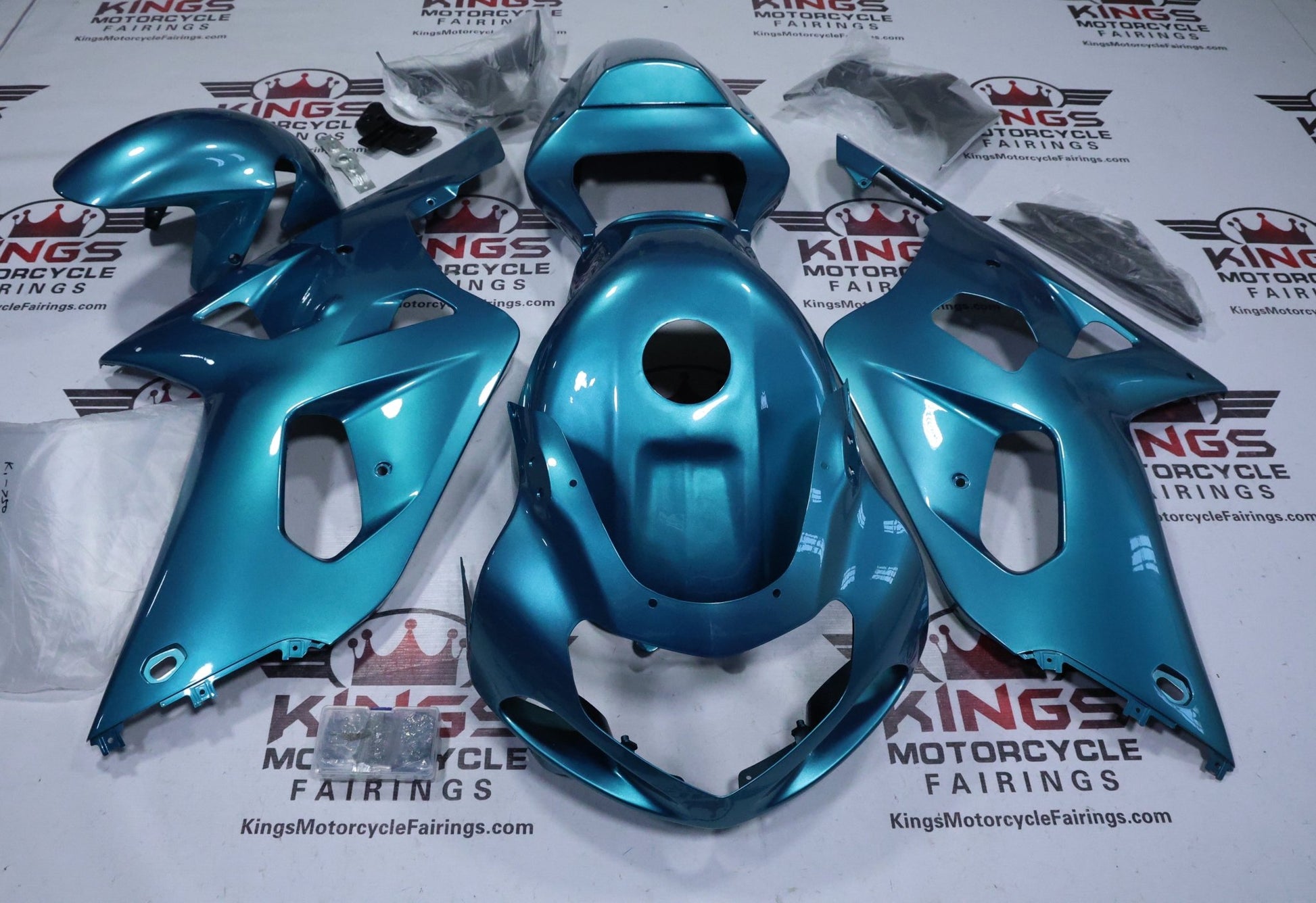 Suzuki GSXR750 Fairings (2000-2003) Teal Blue from KingsMotorcycleFairings.com