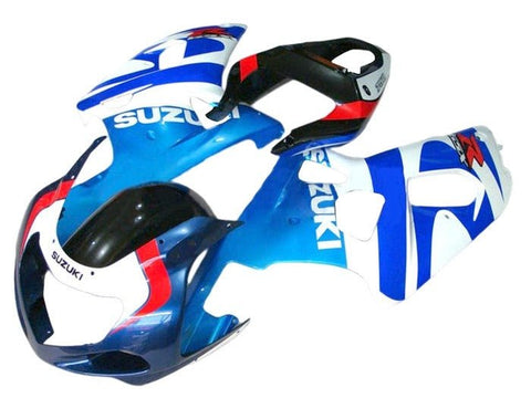Suzuki GSXR750 Fairings (2000-2003) Triple Blue, White, Red at KingsMotorcycleFairings.com