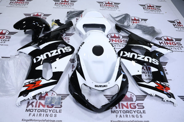 Suzuki GSXR750 Fairings (2000-2003) White, Black, Red at KingsMotorcycleFairings.com