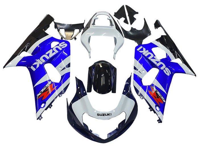 Suzuki GSXR 750 Fairings (2000-2003) White, Blue, Dark Blue, Black at KingsMotorcycleFairings.com